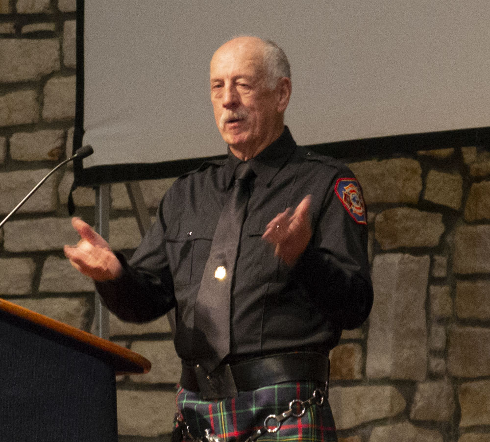 Dennis Eaves, the outgoing program director for the fire academy
